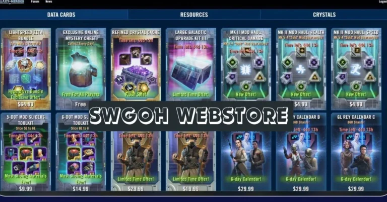 Introduction to the SWGOH Webstore